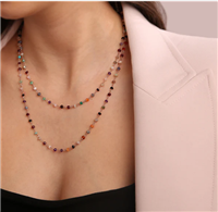 Collier Bronzallure Femme Variegata in  Alliage Métallique Pietre dure WSBZ02001MULTIQ-LG - WSBZ02001MULTIQ-LG